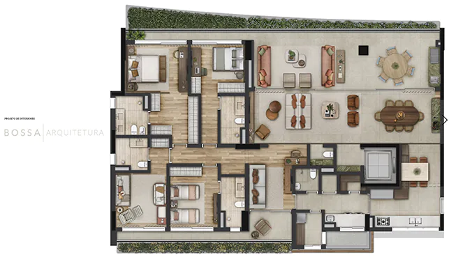 300M² | 4 suítes | 4 vagas